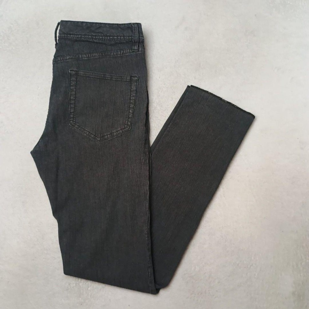 James Perse Jeans Mens 32x34 Gray 5-Pocket Brushed Twill Slim Tapered Button Fly